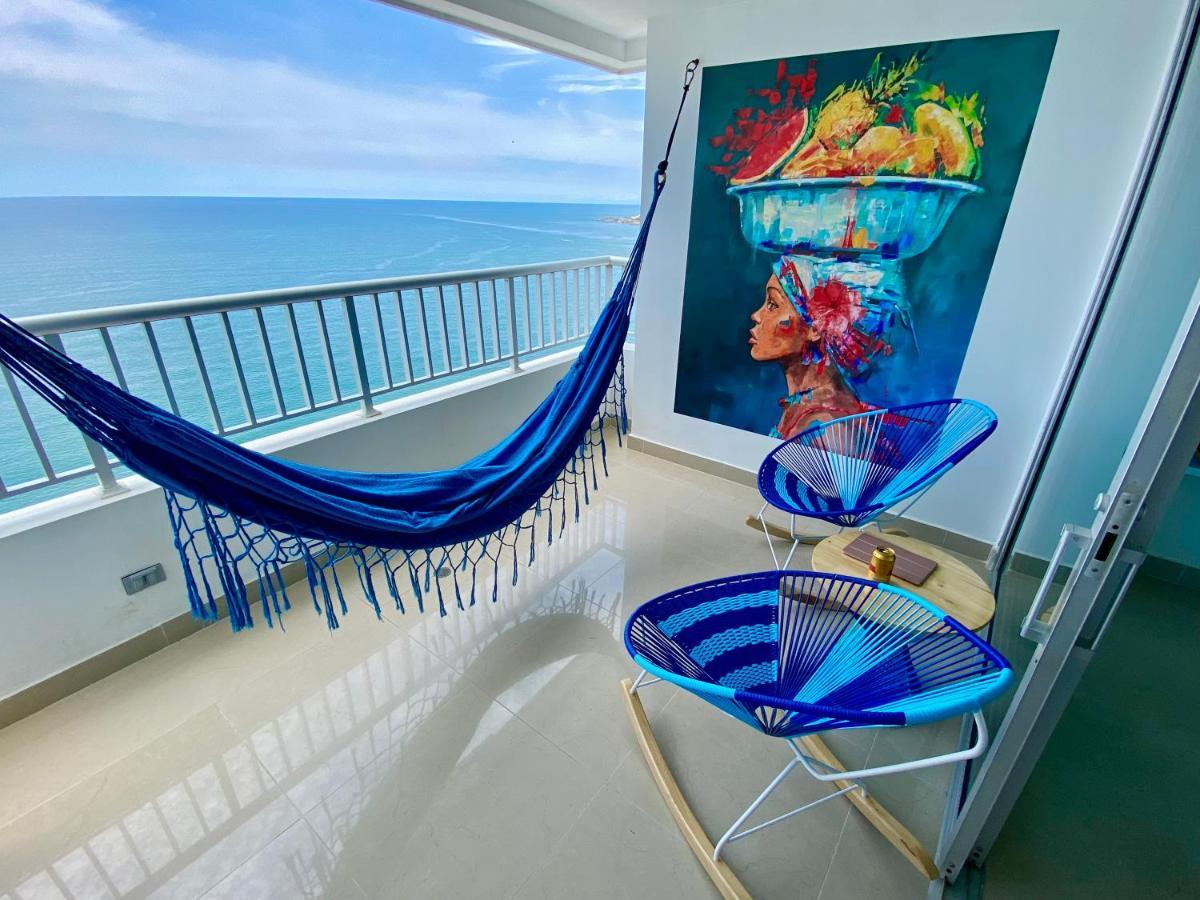 Palmetto Bocagrande Oceanfront Apartment Cartagena Bagian luar foto